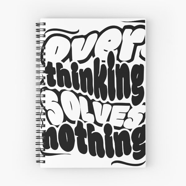 Item preview, over thinking solves nothing designed and sold by golden-shop0.