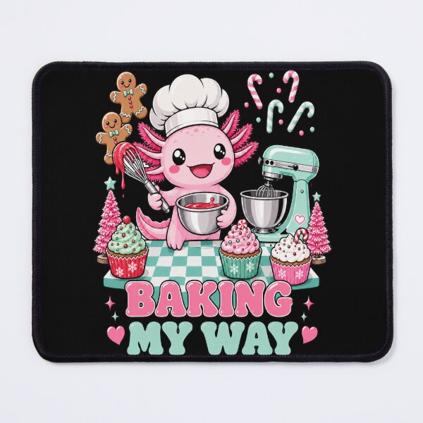 Item preview, Baking My Way Cute Axolotl Christmas Baker designed and sold by Design Vibras.