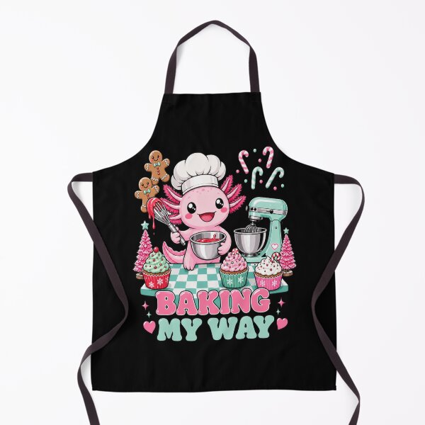 Item preview, Baking My Way Cute Axolotl Christmas Baker designed and sold by Design Vibras.