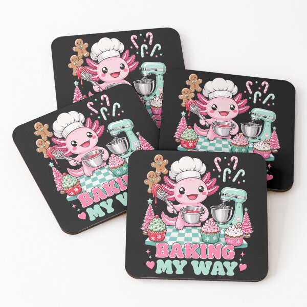 Item preview, Baking My Way Cute Axolotl Christmas Baker designed and sold by Design Vibras.