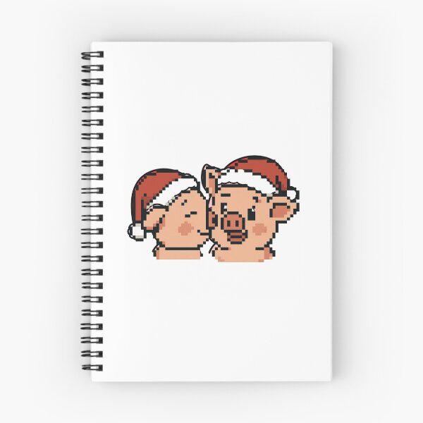 Item preview, Cute Pig Couple Kissing – Funny Christmas Pigs designed and sold by mayatA-rt.