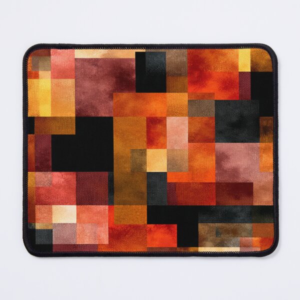 Item preview, Abstract Warm Geometric Patches Textured Mosaic designed and sold by Aliforall.