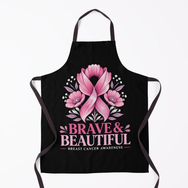 Item preview, Brave and Beautiful Breast Cancer Awareness Pink Ribbon designed and sold by Uglyandcute.
