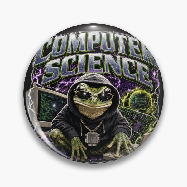 Item preview, Computer Science Frog Vintage 90s Bootleg T-Shirt | Funny CS Major CPU Chain Cyberpunk Hacker Toad Gift designed and sold by illeN-Art-World.