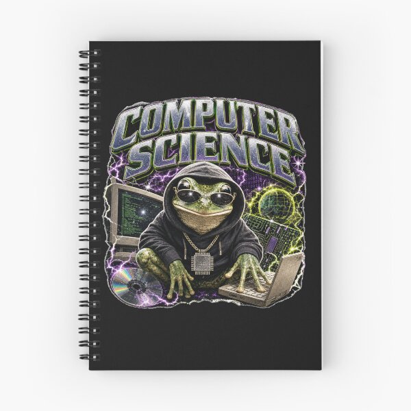 Item preview, Computer Science Frog Vintage 90s Bootleg T-Shirt | Funny CS Major CPU Chain Cyberpunk Hacker Toad Gift designed and sold by illeN-Art-World.