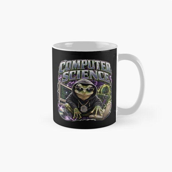 Item preview, Computer Science Frog Vintage 90s Bootleg T-Shirt | Funny CS Major CPU Chain Cyberpunk Hacker Toad Gift designed and sold by illeN-Art-World.