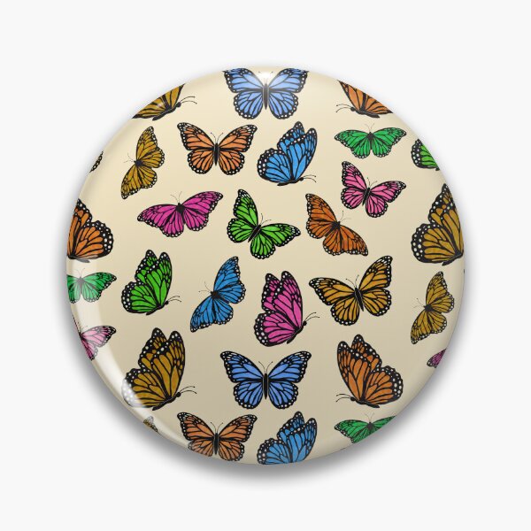 Item preview, Colorful butterflies pattern designed and sold by Ana Gorozpe.