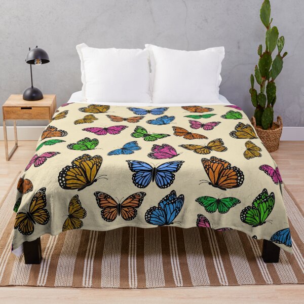 Item preview, Colorful butterflies pattern designed and sold by Ana Gorozpe.