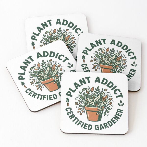 Item preview, Plant Addict Certified Gardener Vintage Botanical Badge Art designed and sold by mood-draftsman.
