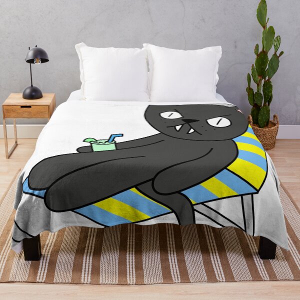 Item preview, Copy of Copy of Copy of mean cat beach chair designed and sold by motherbrainart.