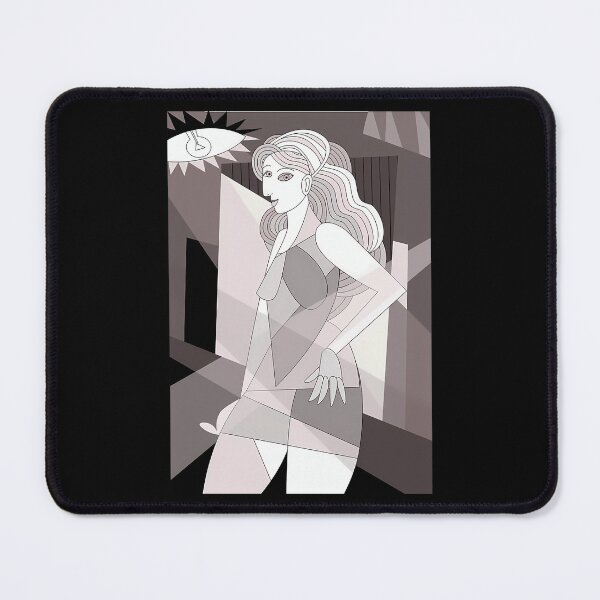 Item preview, Cubist Geometric Beautiful Woman Portrait designed and sold by MrsHallatHome.
