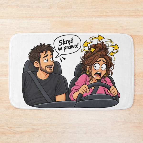 Item preview, Skręć W Prawo – Humor Damsko-Męski designed and sold by PRINTIONAL.