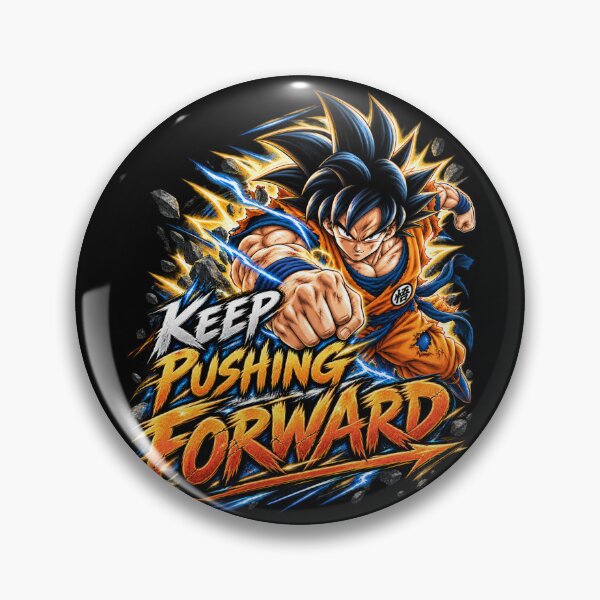 Item preview, Keep Pushing Forward – Anime Motivation Warrior Design designed and sold by ArtisticHeart21.