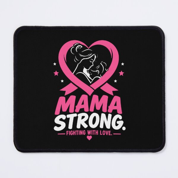 Item preview, Mama Strong Breast Cancer Awareness Pink Ribbon Mom designed and sold by Uglyandcute.