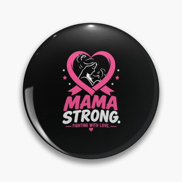 Item preview, Mama Strong Breast Cancer Awareness Pink Ribbon Mom designed and sold by Uglyandcute.