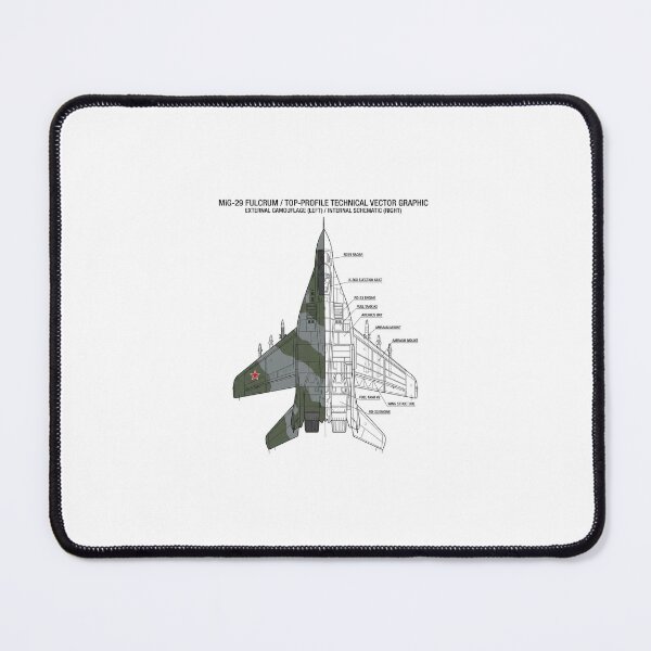 Item preview, MiG-29 Fulcrum Cold War Jet Silhouette designed and sold by FinalApproach.