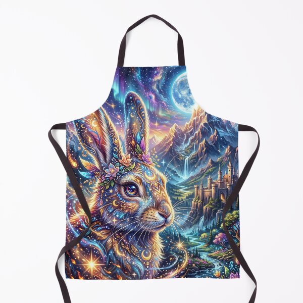 Item preview, Mystical Bunny - Cosmic Fantasy Art designed and sold by Lucid Dream Pixel.