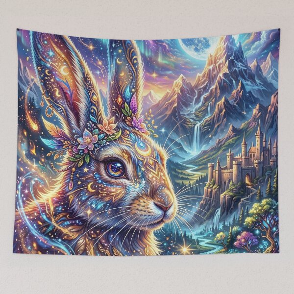 Item preview, Mystical Bunny - Cosmic Fantasy Art designed and sold by Lucid Dream Pixel.
