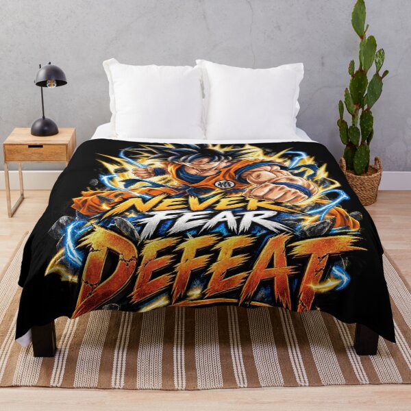 Item preview, Never Fear Defeat – Anime Motivational Warrior Design designed and sold by ArtisticHeart21.