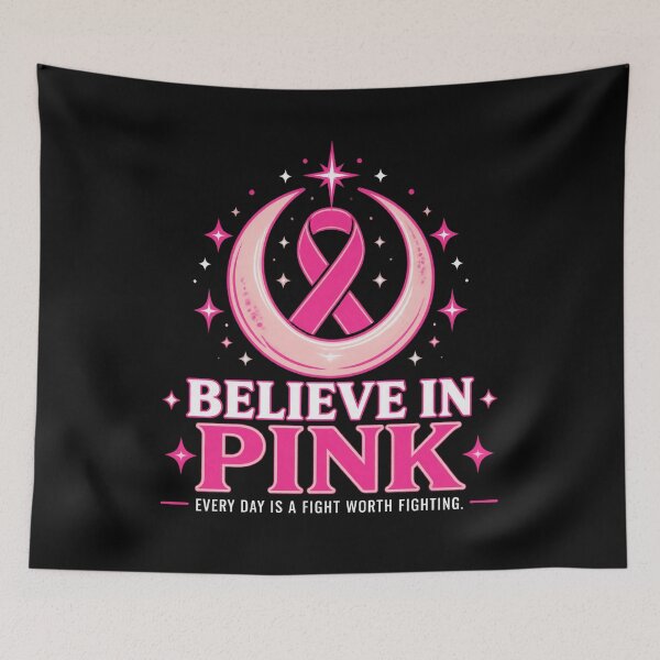 Item preview, Believe in Pink Breast Cancer Awareness Pink Ribbon designed and sold by Uglyandcute.