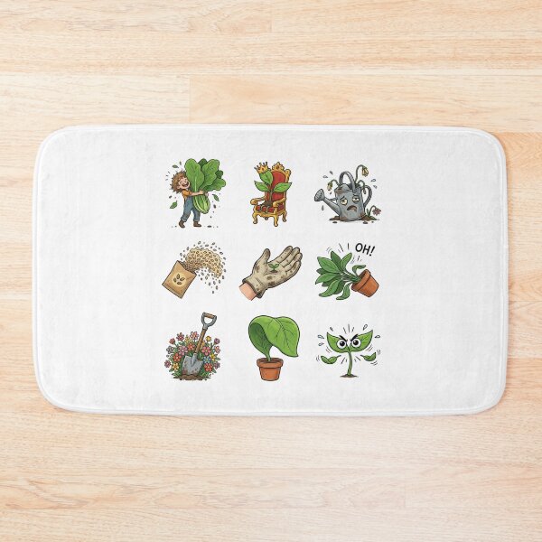 Item preview, Dramatic Plant Parent Emotions Funny Garden Sticker Pack designed and sold by mood-draftsman.