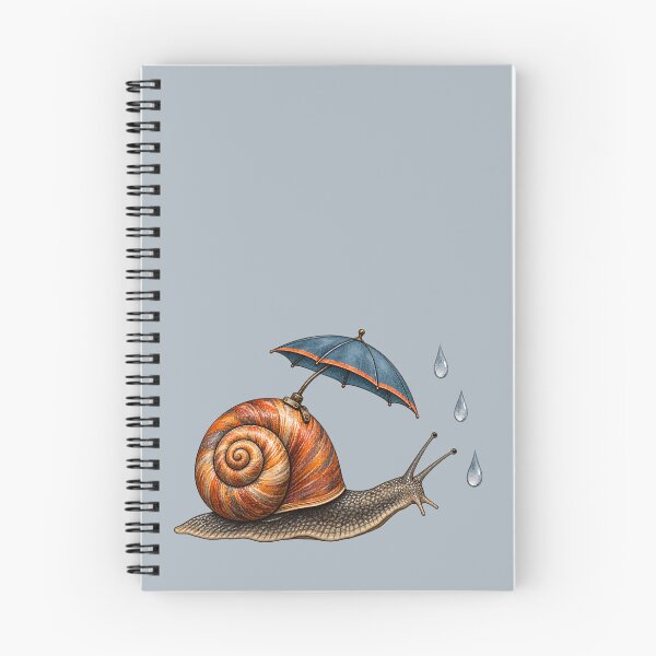Item preview, Rainy Day Snail – Snail with Umbrella Sticker designed and sold by VelvetClawStudio.