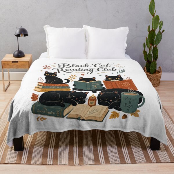Item preview, Black Cat Book Lover Fall designed and sold by ice-apparel.