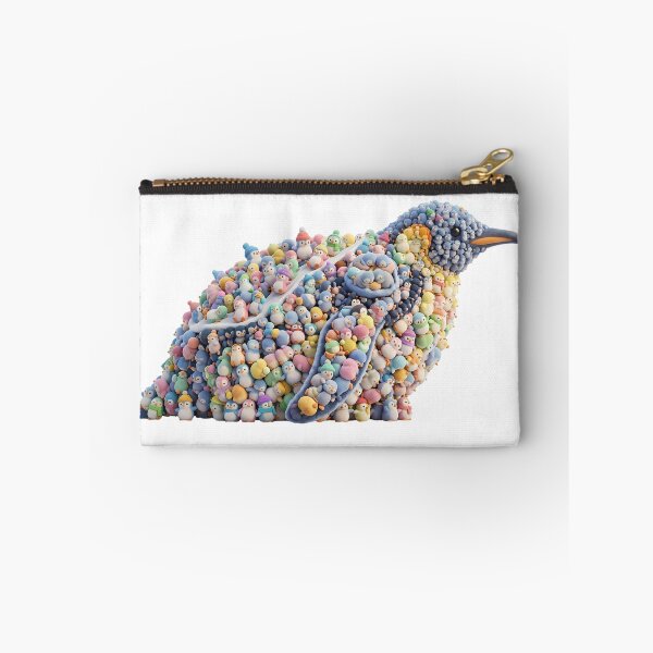 Item preview, 3D Cute Tiny Penguins Collage Silhouette Art designed and sold by VisualVerseLab.