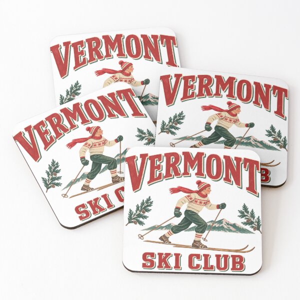 Item preview, Retro Vermont Skiing – Vintage Mountain Winter Skier designed and sold by SezzyDesigns.