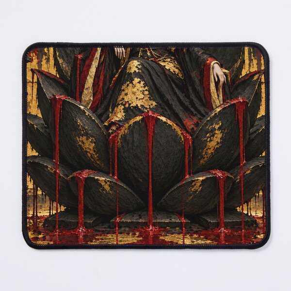 Item preview, Crowned Kimono Woman on a Black Lotus Throne designed and sold by MouradStudio.