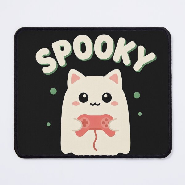 Item preview, Spooky Gamer Cat - Kawaii Ghost Cat with Controller designed and sold by Designorado.