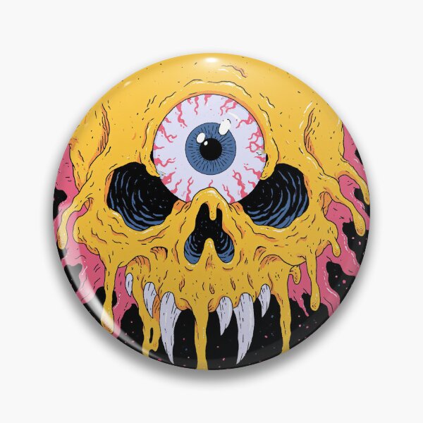 Item preview, One-Eyed Melting Skull designed and sold by folskullyz.