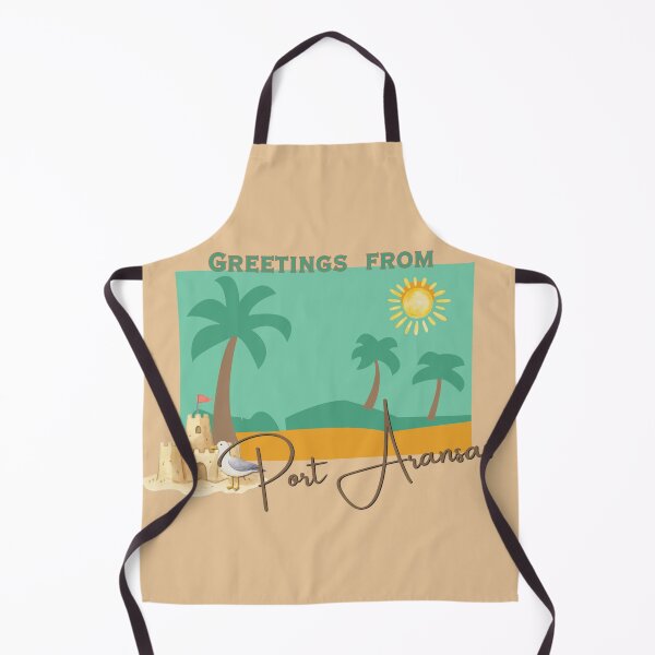 Item preview, Greetings From Port Aransas Texas Retro Postcard Beach Art designed and sold by DonnaRaine.