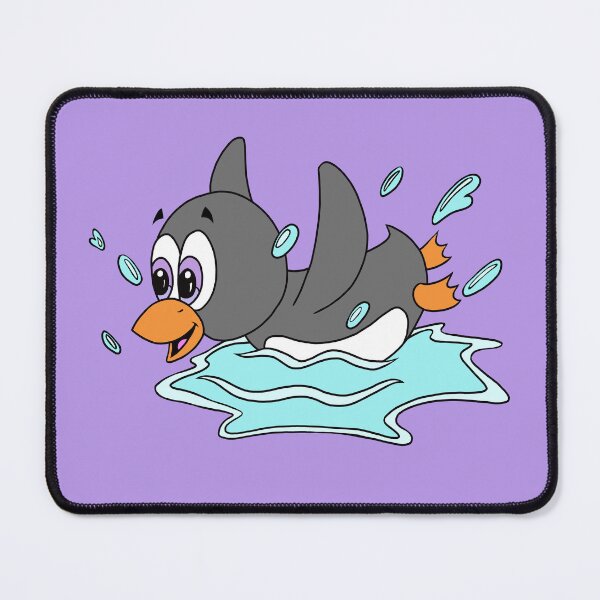 Item preview, Cute Kawaii Penguin Swimming in Water - Adorable Ocean Cozy Critter Cartoon designed and sold by CozyCritters8.