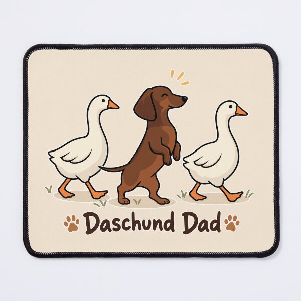 Item preview, Funny Dachshund Dad Shirt - Cute Daschund Dad Walking Geese Wiener Dog Gift designed and sold by Blupunk.