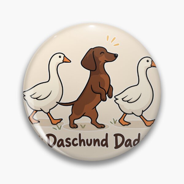 Item preview, Funny Dachshund Dad Shirt - Cute Daschund Dad Walking Geese Wiener Dog Gift designed and sold by Blupunk.