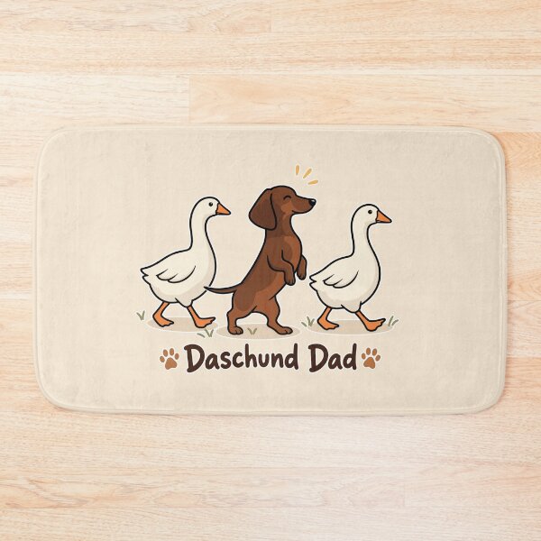 Item preview, Funny Dachshund Dad Shirt - Cute Daschund Dad Walking Geese Wiener Dog Gift designed and sold by Blupunk.