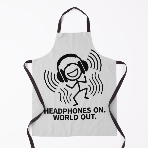 Item preview, Stick Figure Dancing With Headphones On World Out designed and sold by ThreadRiotTees.