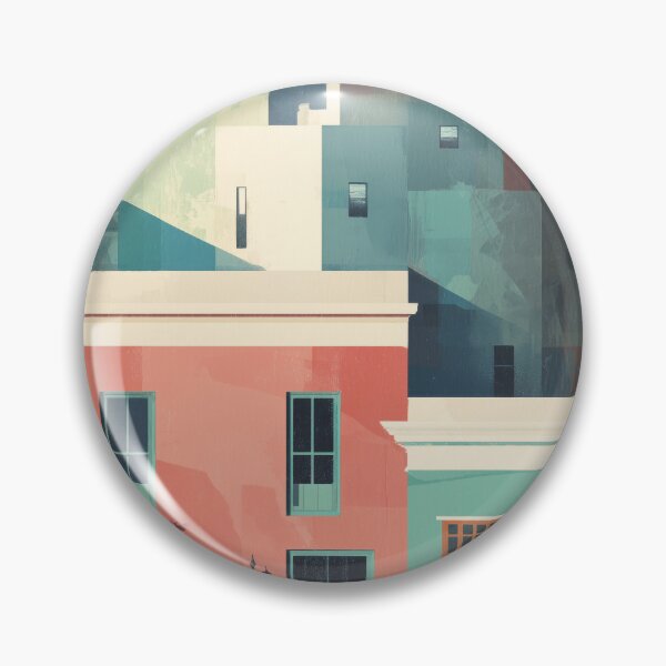 Item preview, Cape Town – Pastel Houses and Table Mountain Travel Print designed and sold by MarkedArtPrints.