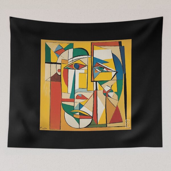 Item preview, Vivid Persona In Cubist Lines designed and sold by MrsHallatHome.