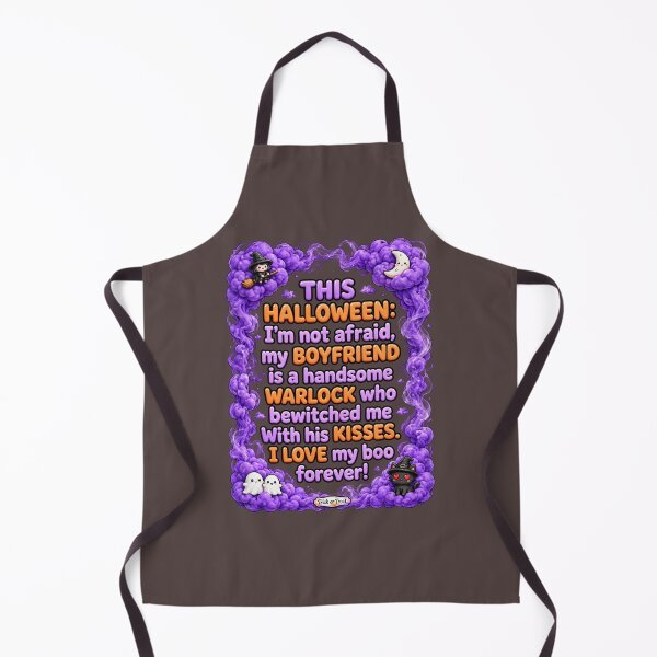Item preview, This Halloween My Boyfriend Is A Handsome Warlock Funny Couple designed and sold by CopyVibes.