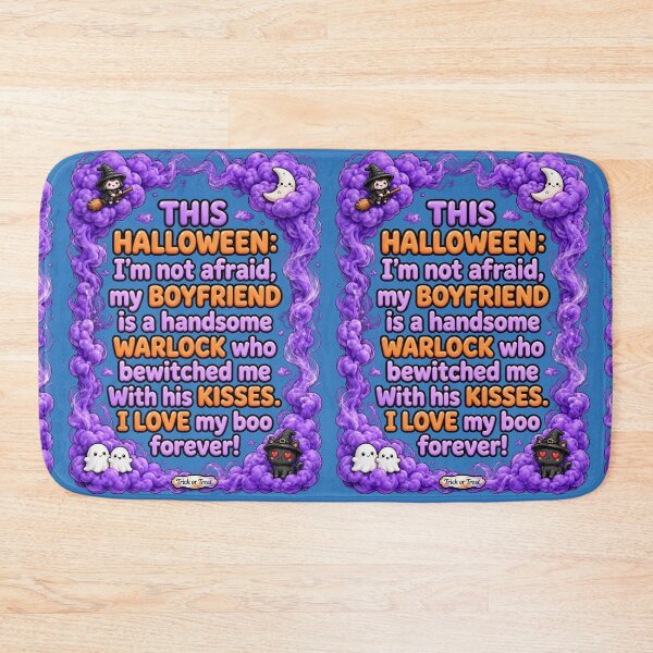 Item preview, This Halloween My Boyfriend Is A Handsome Warlock Funny Couple designed and sold by CopyVibes.