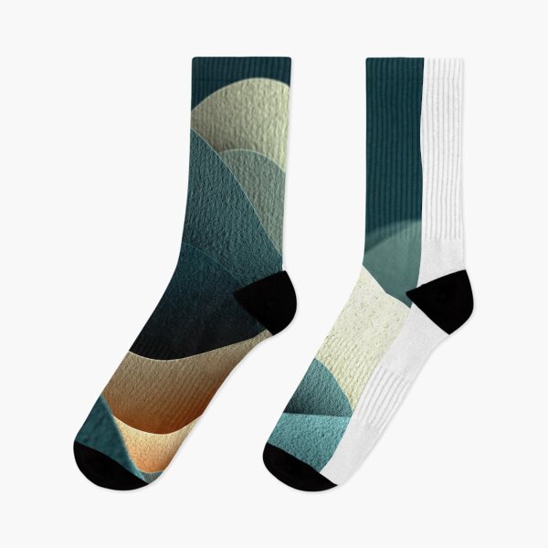 Item preview, Abstract Textured Paper Hills Teal And Cream designed and sold by Aliforall.