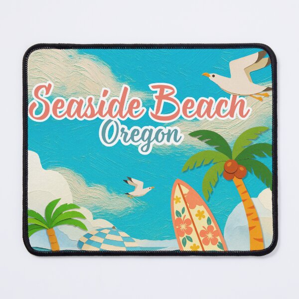 Item preview, Seaside Beach Oregon Painted Paper Craft Beach Art Surf Design designed and sold by DonnaRaine.