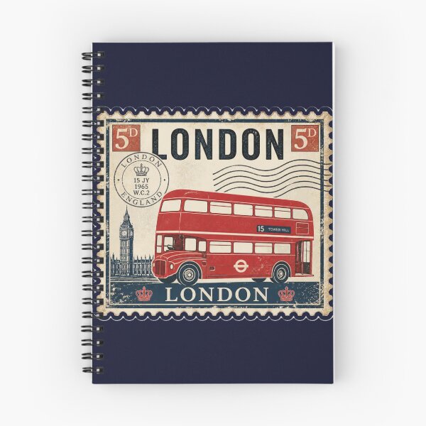 Item preview, Vintage London Red Bus Postage Stamp designed and sold by MargaretPolanco.