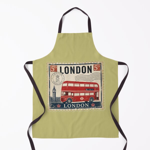 Item preview, Vintage London Red Bus Postage Stamp designed and sold by MargaretPolanco.