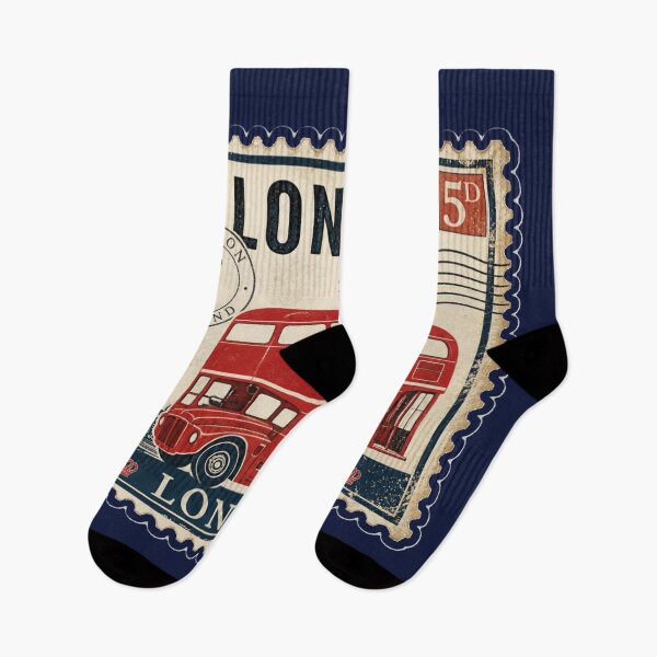Item preview, Vintage London Red Bus Postage Stamp designed and sold by MargaretPolanco.