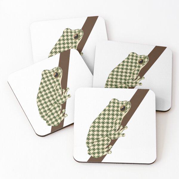 Item preview, Minimalist Houndstooth Tree Frog Geometric Art designed and sold by RescueHeart10.