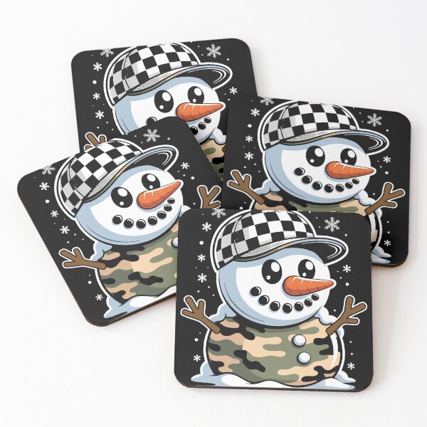 Item preview, Camo Snowman Ball Cap Winter Snow Christmas designed and sold by Teecoolus.