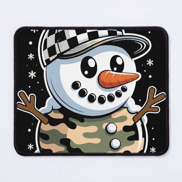 Item preview, Camo Snowman Ball Cap Winter Snow Christmas designed and sold by Teecoolus.